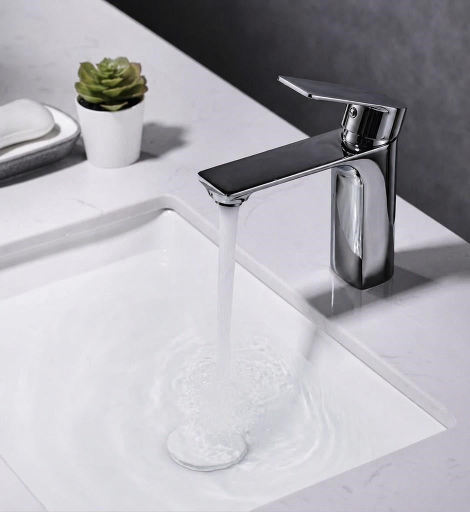 MODA KISA LAVABO BATARYASI PARLAK PARLAK-FÜME