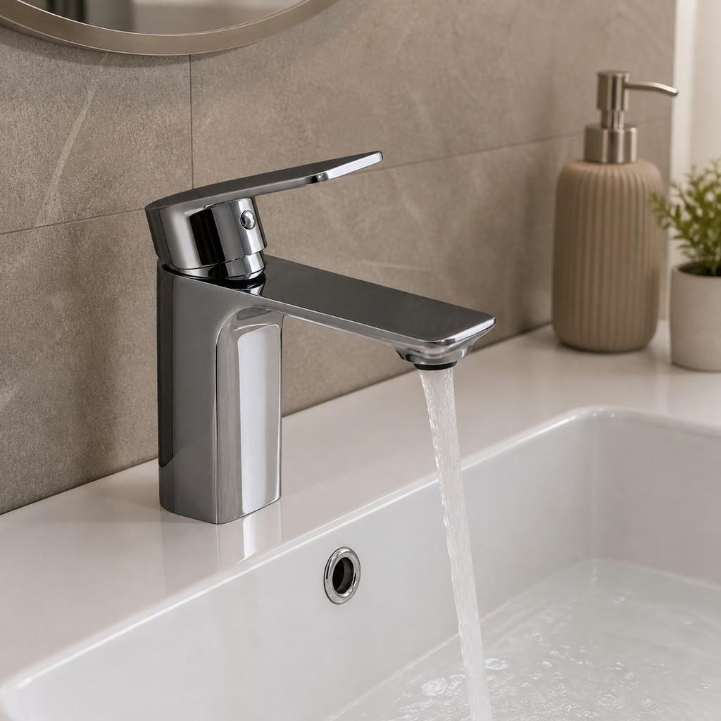 MODA KISA LAVABO BATARYASI PARLAK PARLAK-FÜME