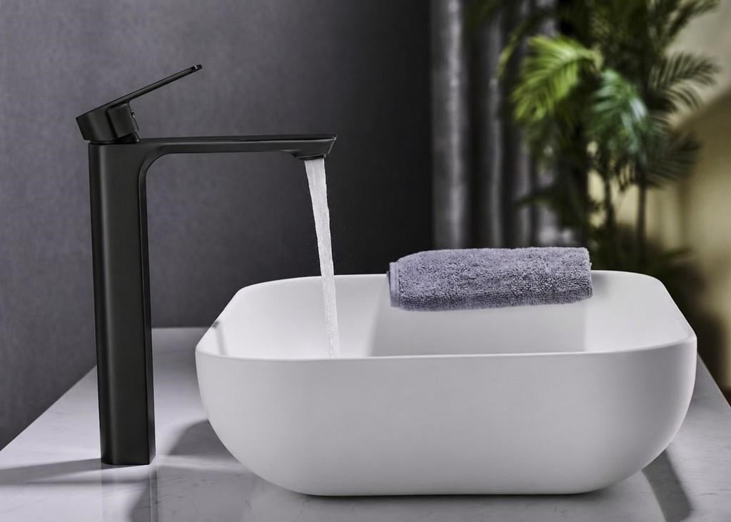 MODA UZUN LAVABO BATARYASI MAT SIYAH