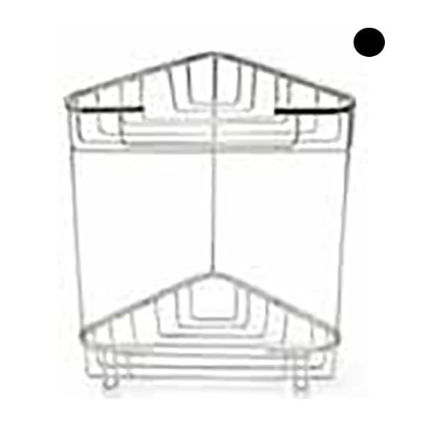 MONO KÖŞELİ ŞAMPUANLIK 2Lİ SİYAH 22*22CM