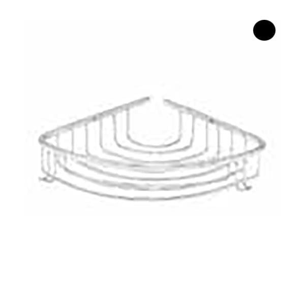 MONO OVAL DALGALI ŞAMPUANLIK 20*20CM SİYAH