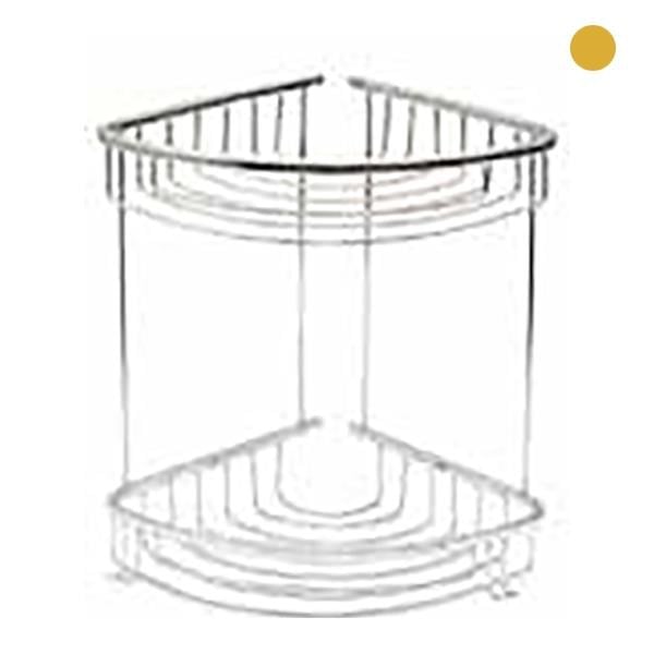 MONO OVAL ŞAMPUANLIK 2Lİ ALTIN 22*22CM