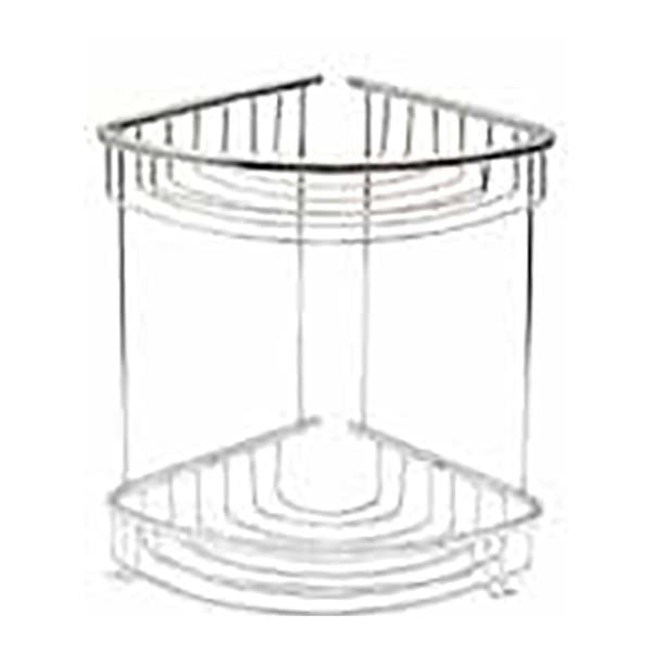 MONO OVAL ŞAMPUANLIK 2Lİ KROM 22*22CM