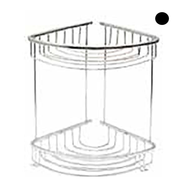 MONO OVAL ŞAMPUANLIK 2Lİ SİYAH 22*22CM