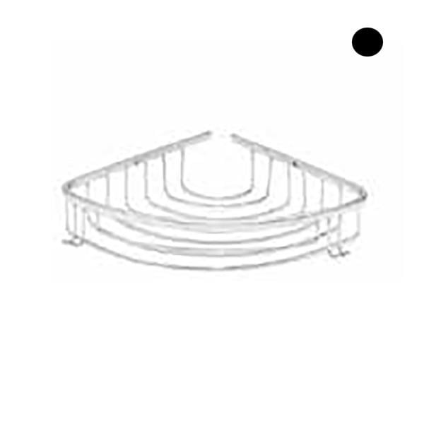 MONO OVAL ŞAMPUANLIK SİYAH 22*22CM