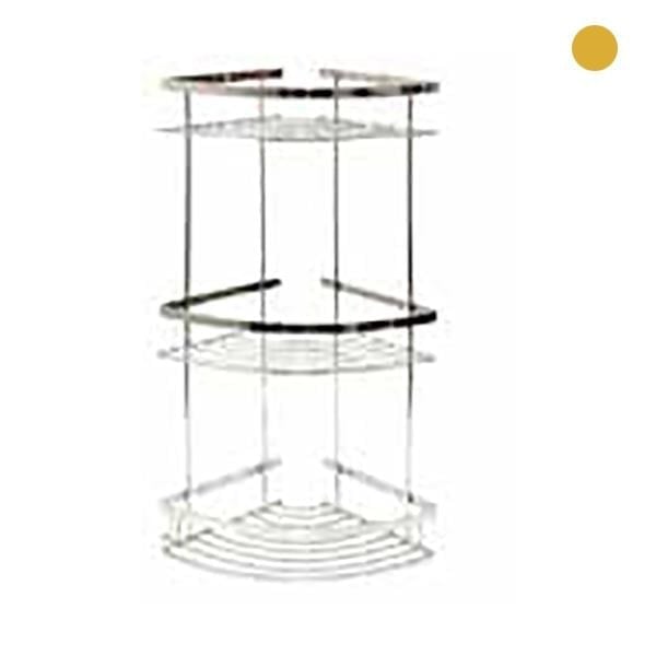 NORM OVAL ŞAMPUANLIK 3LÜ ALTIN 22*22CM