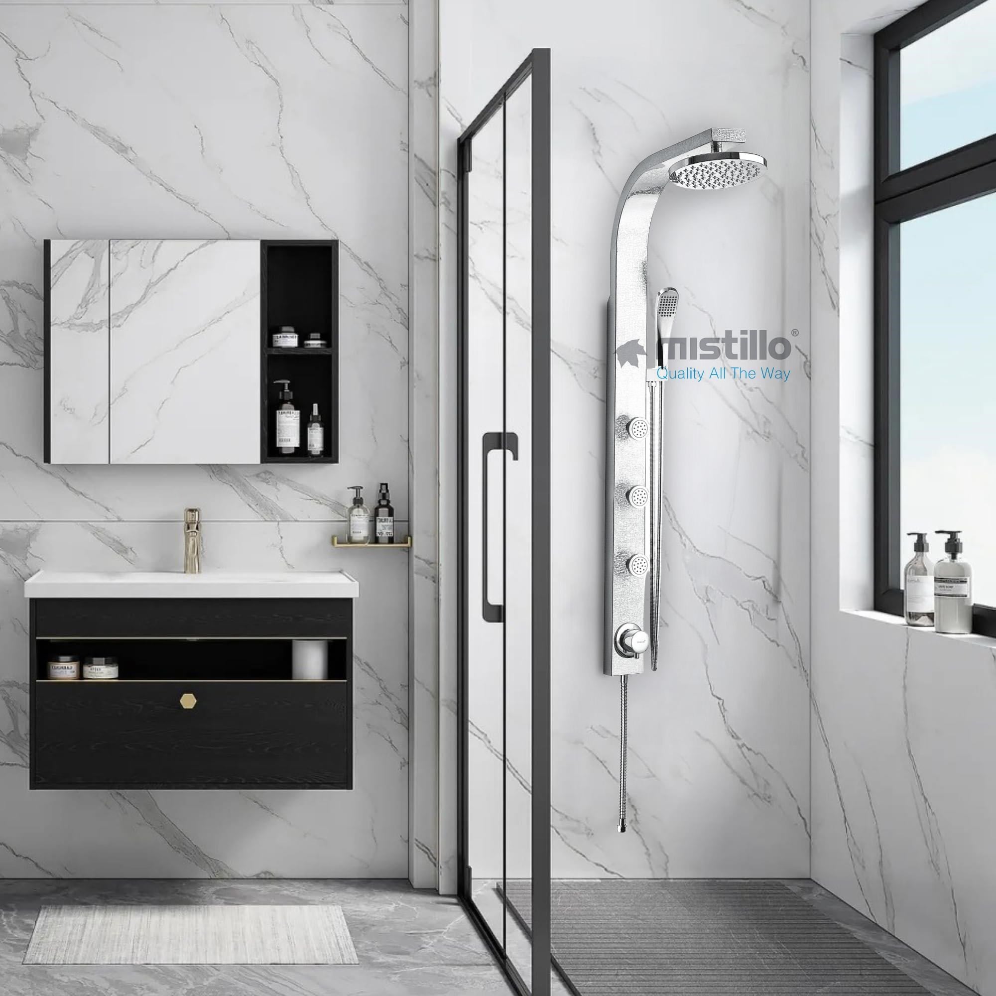 PANEL DUŞ SİSTEMİ SUS 304 İNOX KROM DESENLİ
