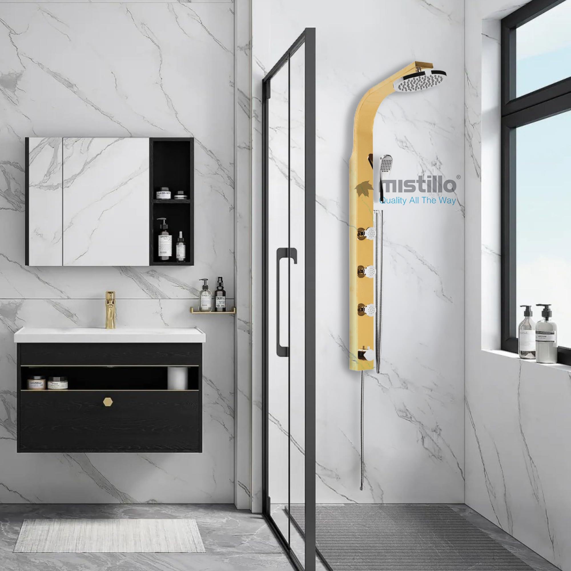 PANEL DUŞ SİSTEMİ SUS 304 İNOX PVD ALTIN