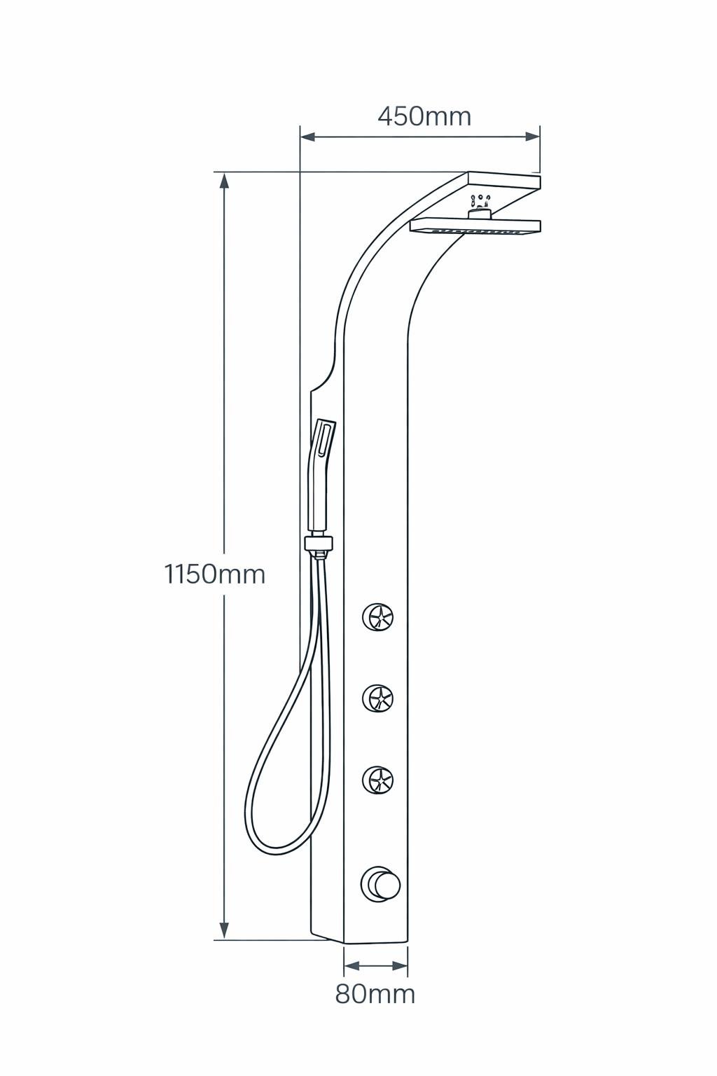 PANEL DUŞ SİSTEMİ SUS 304 İNOX PVD ALTIN