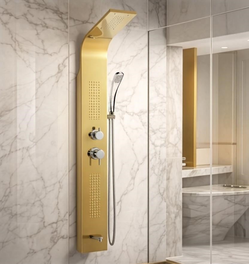 PANEL DUŞ SİSTEMİ SUS  304 İNOX PVD ALTIN