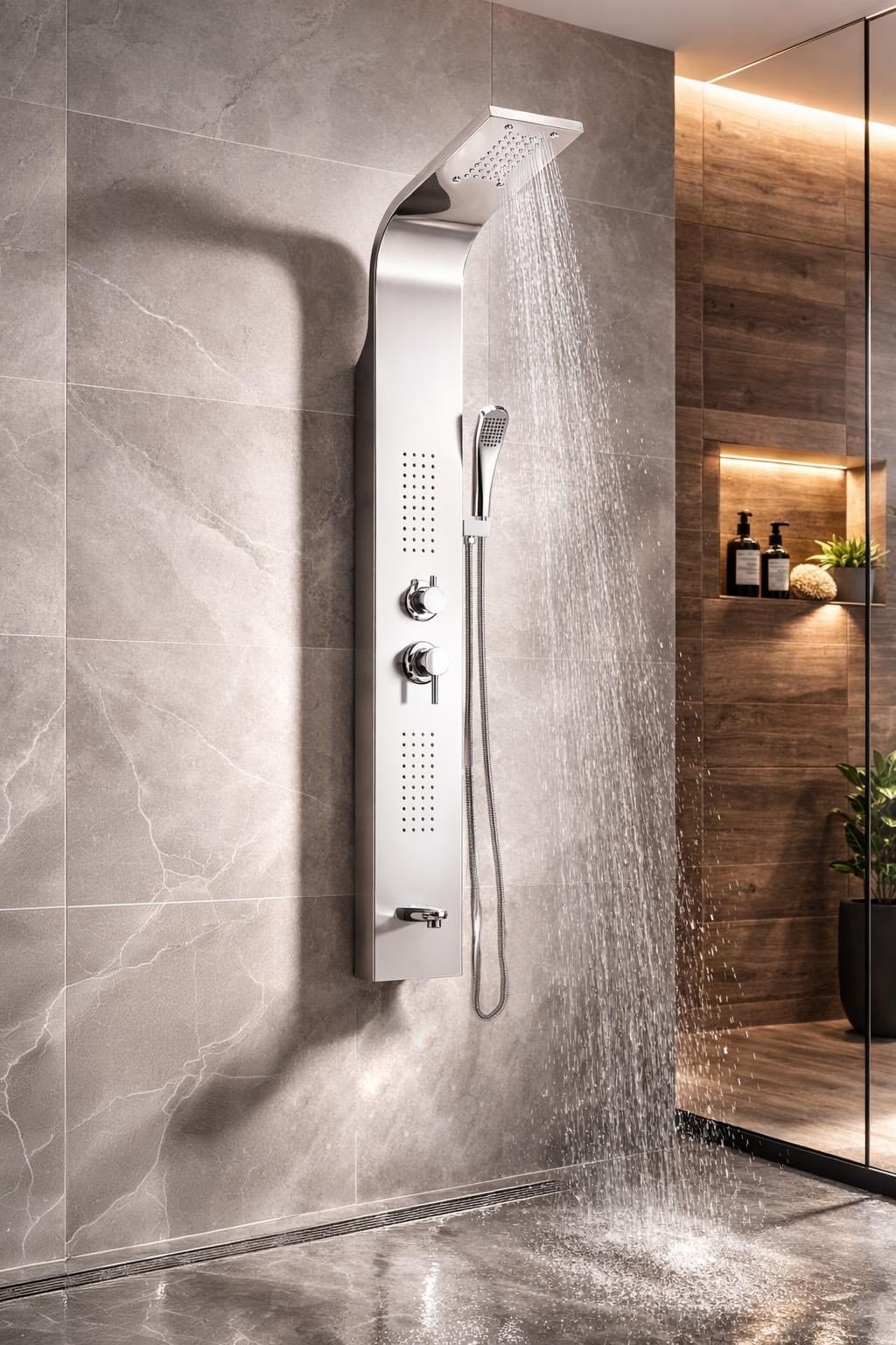 PANEL DUŞ SİSTEMİ SUS  304 PARLAK KROM