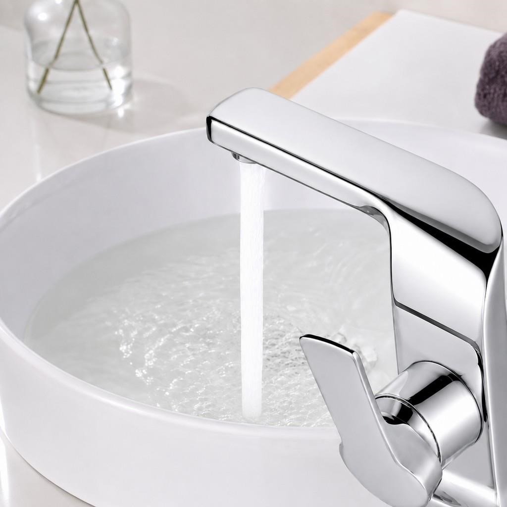 PRIM KISA LAVABO BATARYASI PARLAK KROM