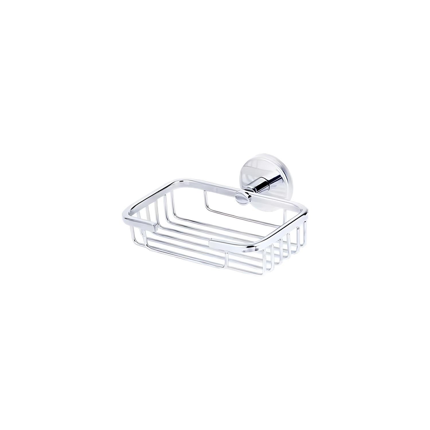 Sabunluk Kare Rozetli Krom 13*15Cm