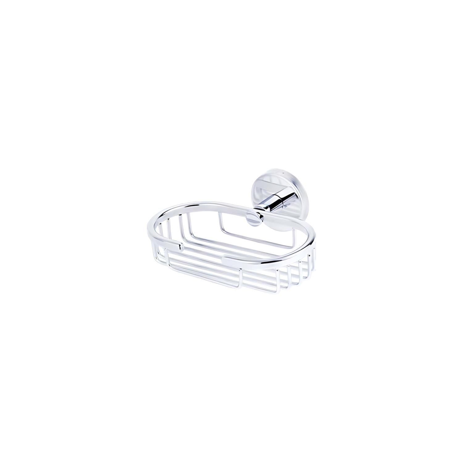 Sabunluk Oval Rozetli Krom 13*15Cm