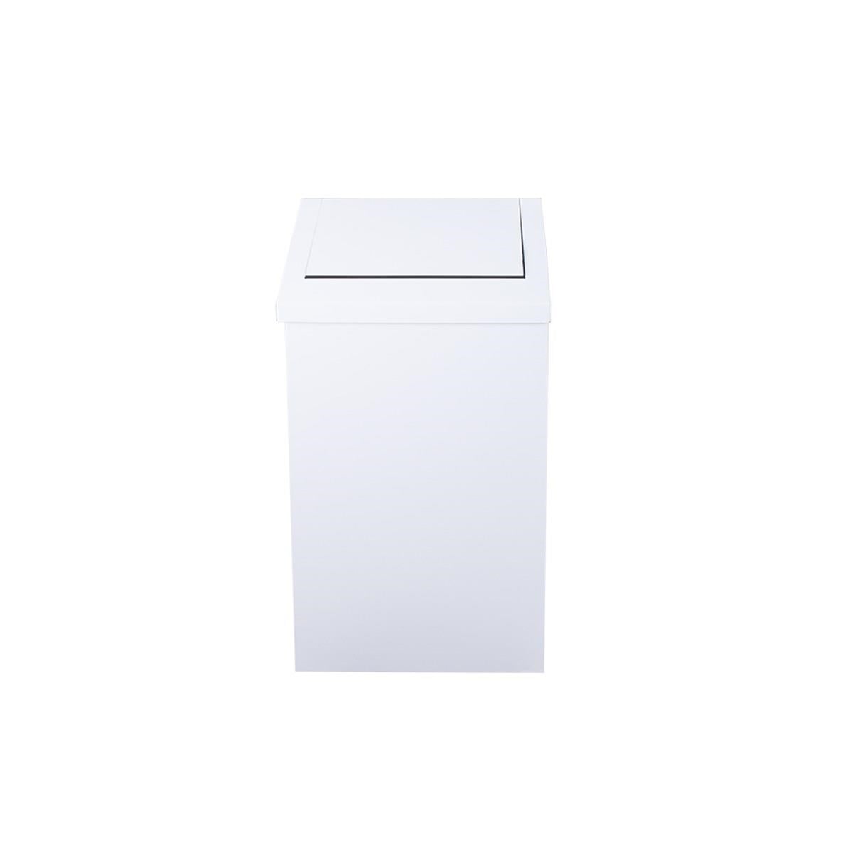 SALLANIR KAPAK ÇÖP KOVASI 16LT 18*20*49CM BEYAZ