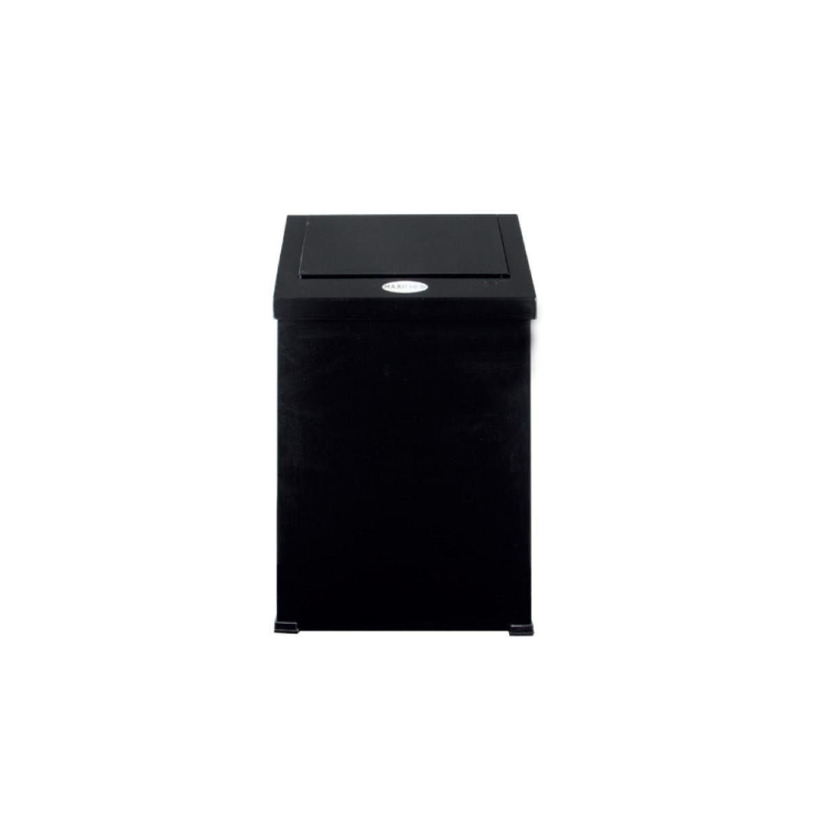 SALLANIR KAPAK ÇÖP KOVASI 25LT 24*28*50CM SİYAH