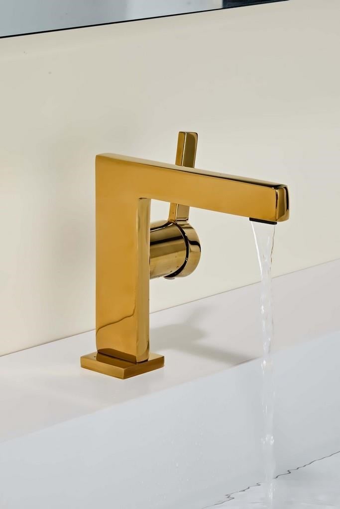 SERA KISA LAVABO BATARYASI PARLAK ALTIN