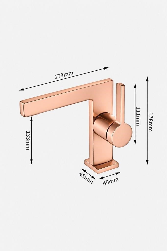 SERA KISA LAVABO BATARYASI PARLAK ROSE