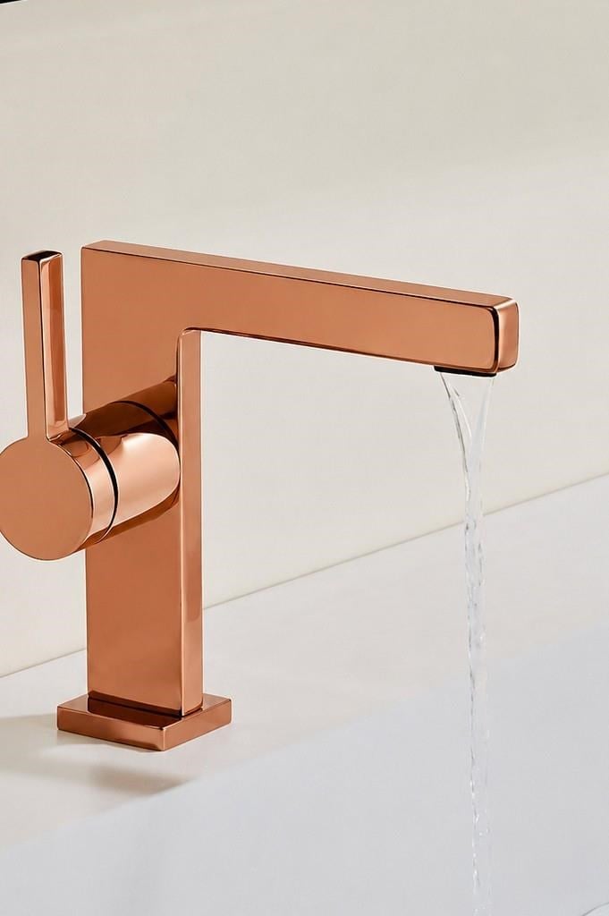 SERA KISA LAVABO BATARYASI PARLAK ROSE