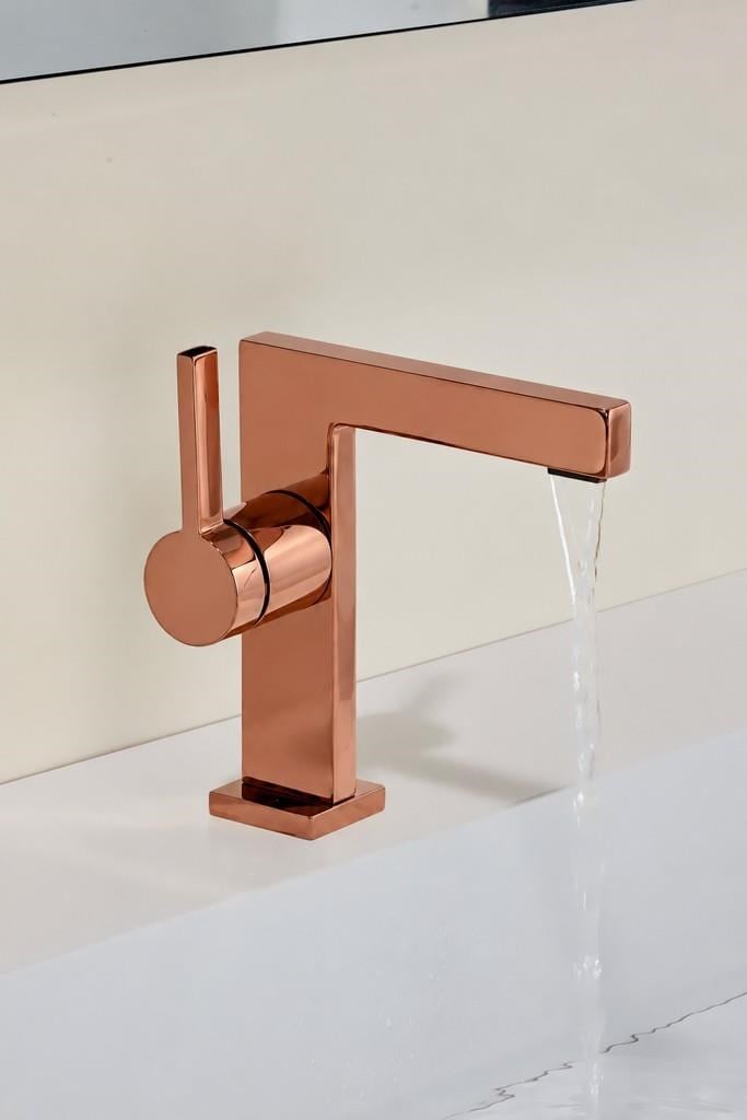SERA KISA LAVABO BATARYASI PARLAK ROSE