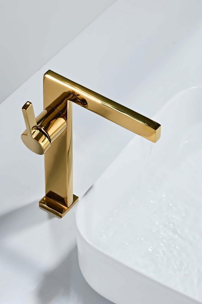 SERA UZUN LAVABO BATARYASI PARLAK ALTIN