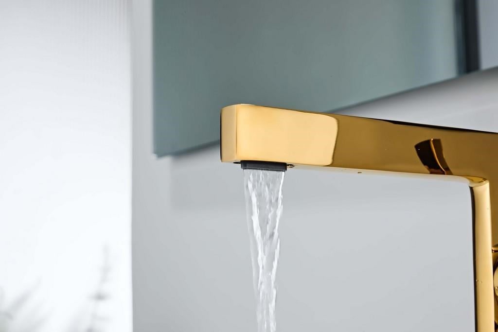 SERA UZUN LAVABO BATARYASI PARLAK ALTIN