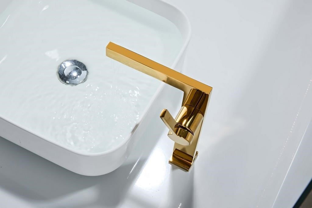 SERA UZUN LAVABO BATARYASI PARLAK ALTIN