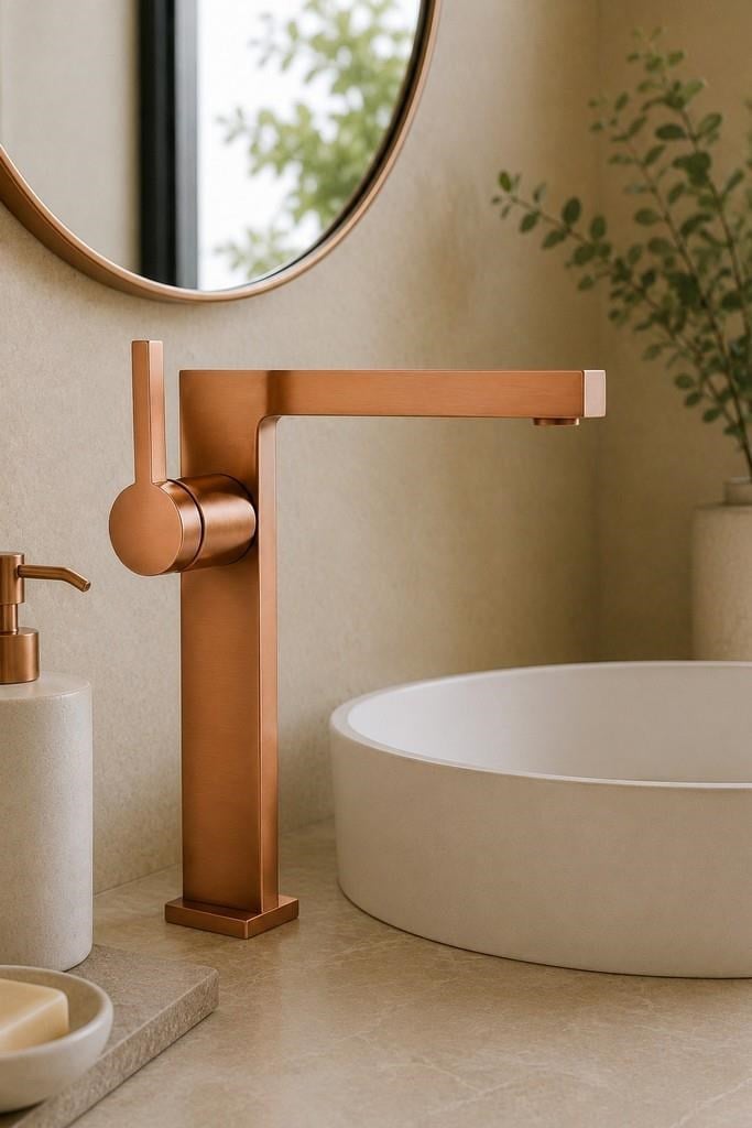 SERA UZUN LAVABO BATARYASI PARLAK ROSE