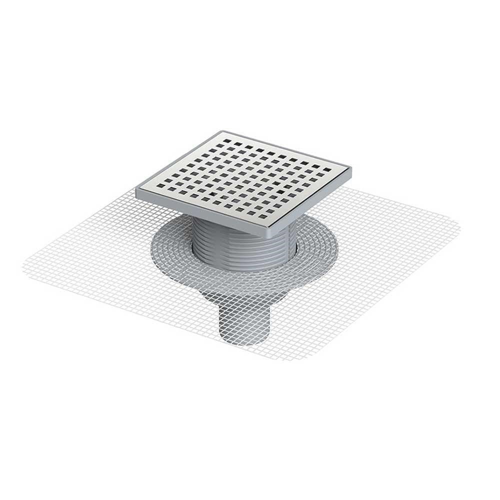 SİFON YALITIM Ø100 15*15CM FİLELİ PAS.IZGARA ALT