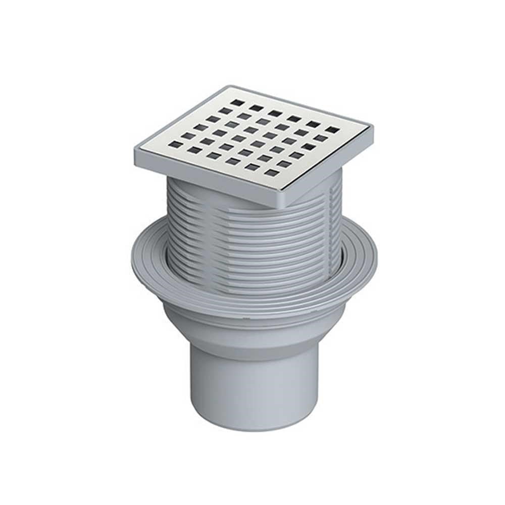 SİFON YALITIM Ø40 10*10CM DUVAR DİBİ PAS.IZGARA AL