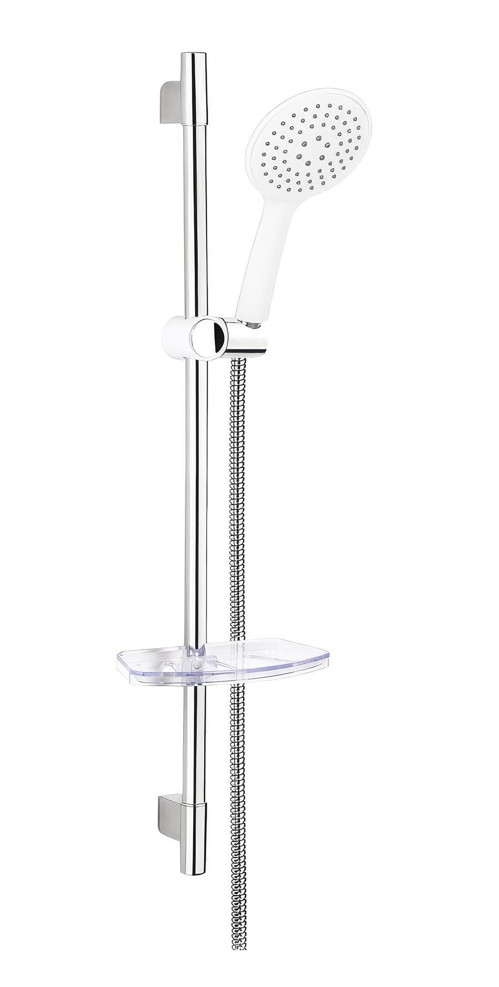 SÜRGÜLÜ DUŞ SETİ + Ø22MM PARLAK POLİSH + ELDUŞU