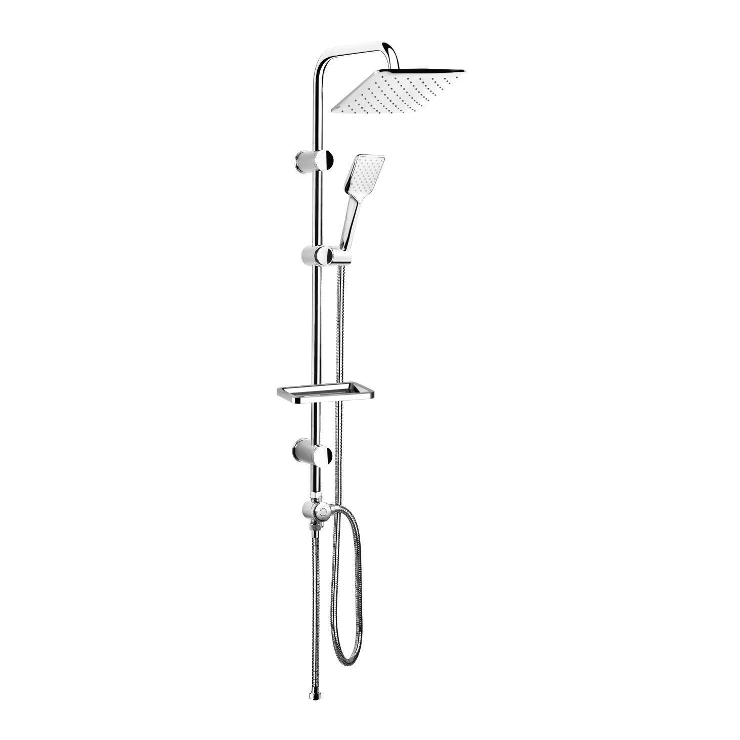 TOWER DUŞ SİSTEMİ 200x200 MM KARE Ø22 BORU KROM