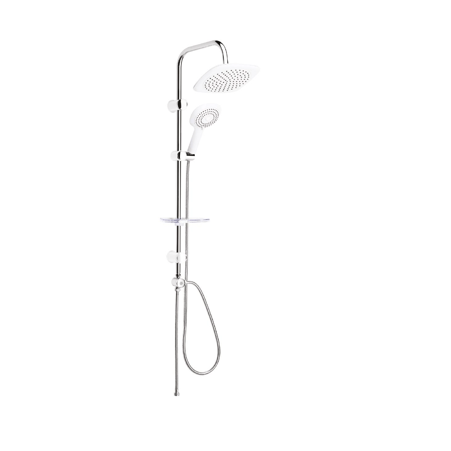 TOWER DUŞ SİSTEMİ 200X200MM KARE TEPE DUŞU+3 FONKSİYONLU EL DUŞU