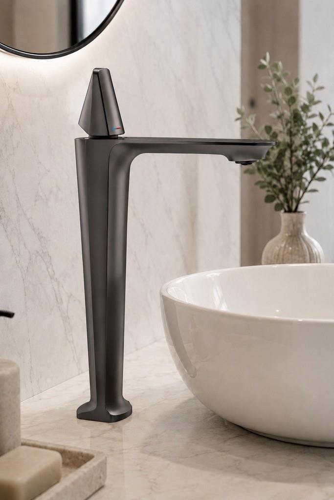 VITA UZUN LAVABO BATARYASI MAT FÜME
