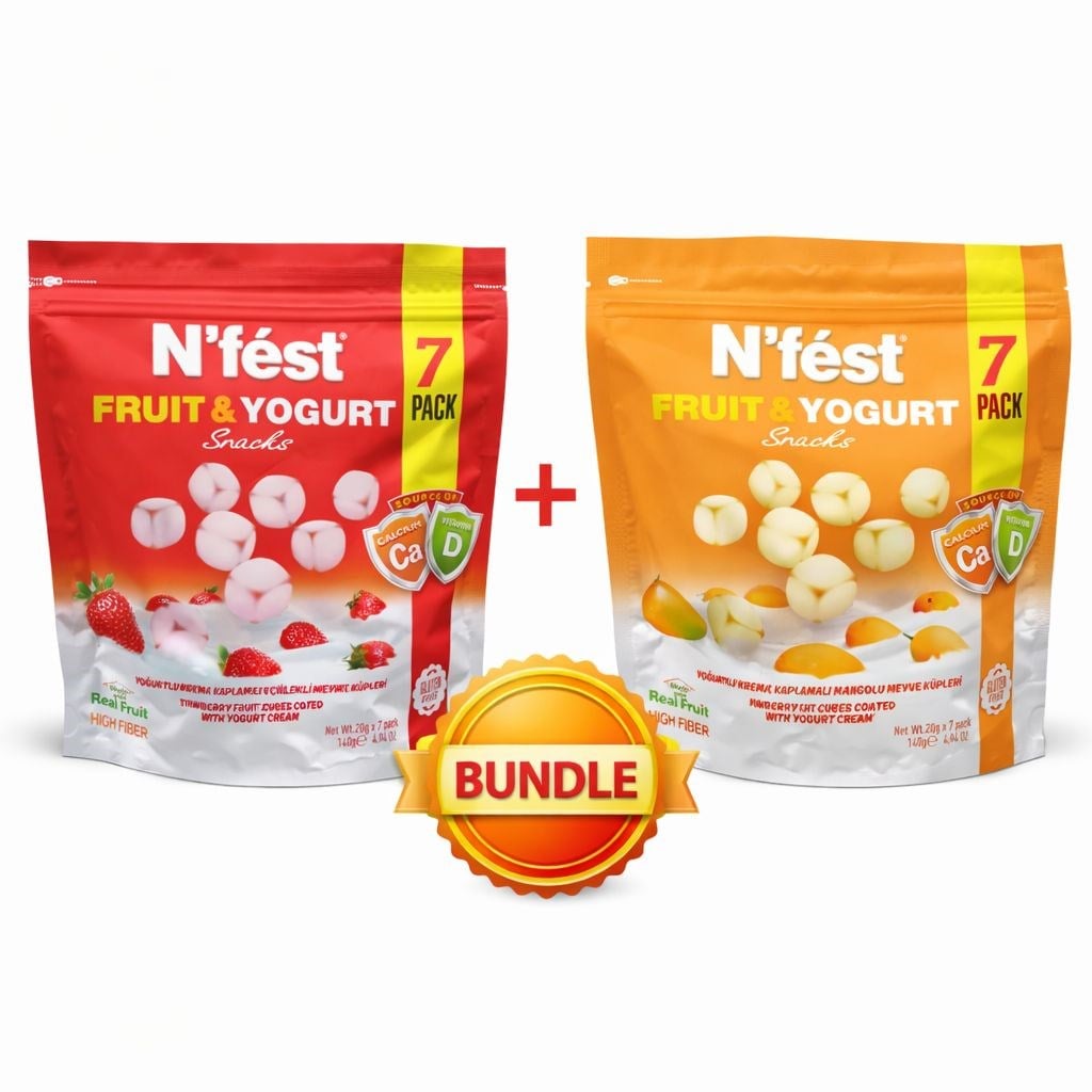 Fruit & Yogurt Çilekli Ve Mangolu Meyve Küpü 2'li Paket