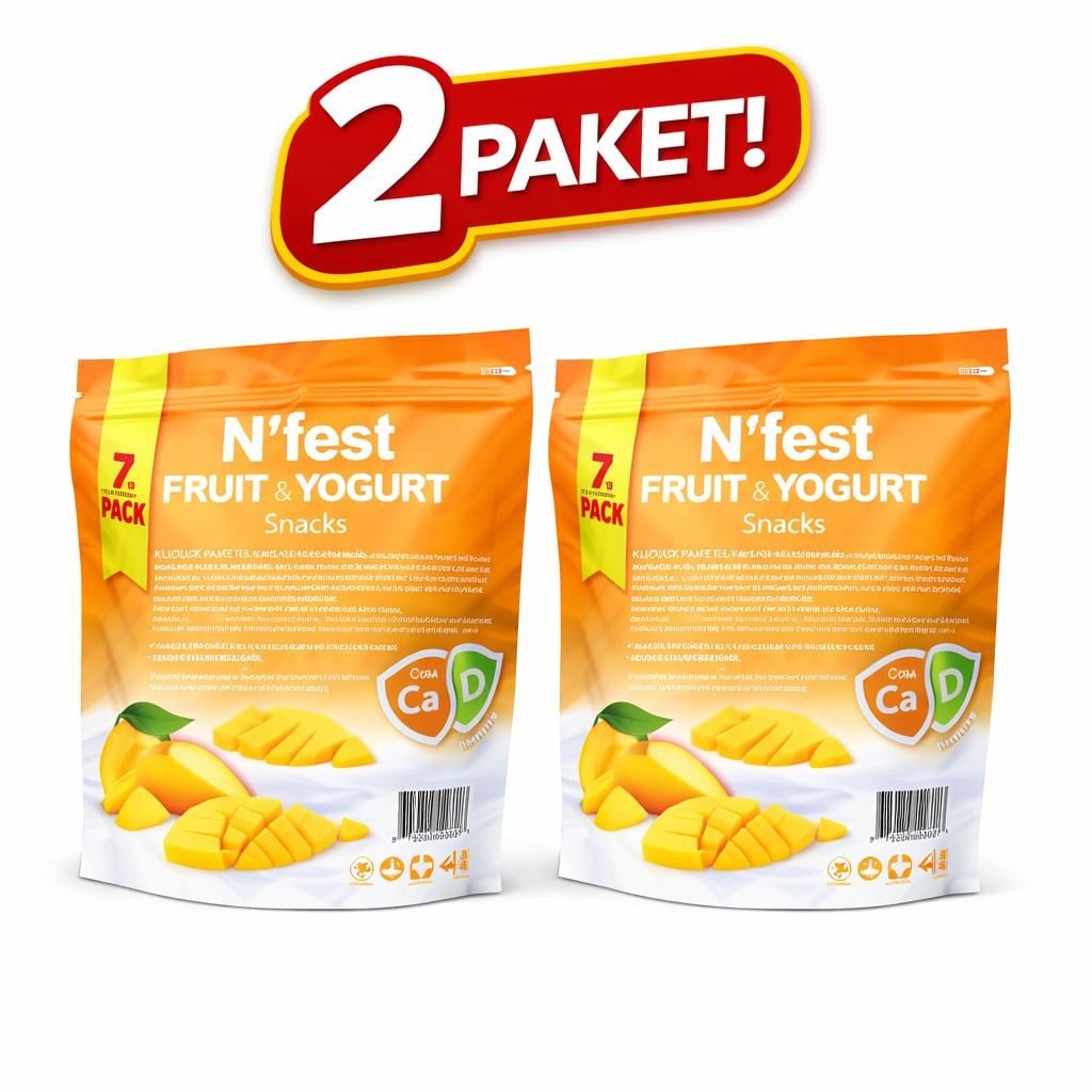 Fruit & Yogurt Mangolu Meyve Küpü 2'li Paket