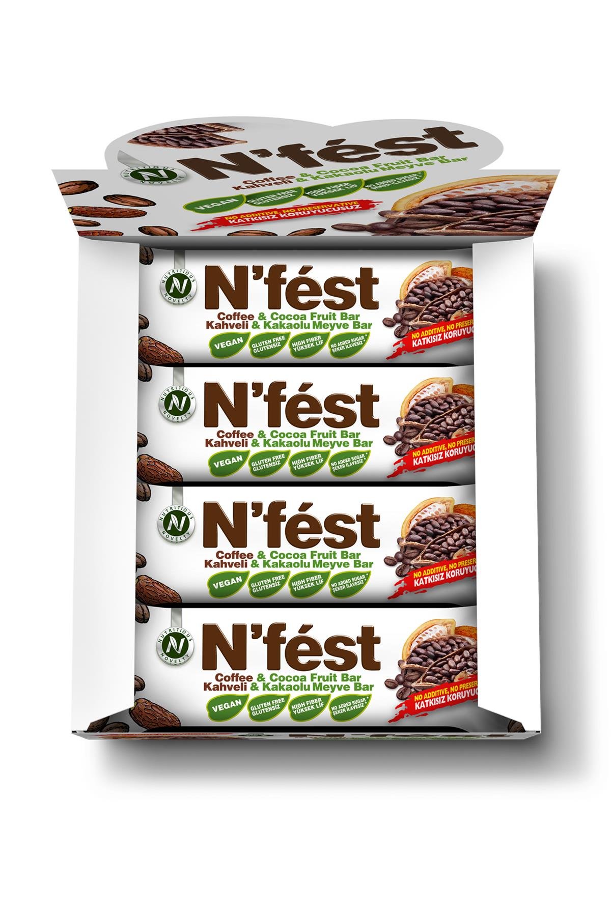Meyve Bar Kahveli Kakaolu 40g x 12 Adet