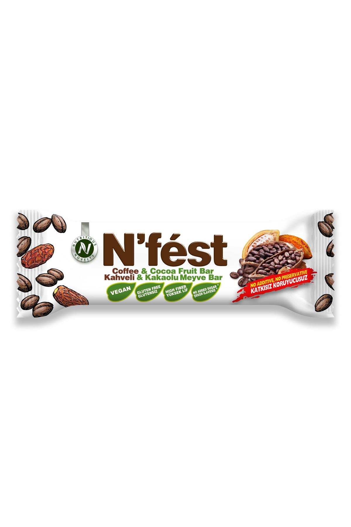 Meyve Bar Kahveli Kakaolu 40g x 12 Adet