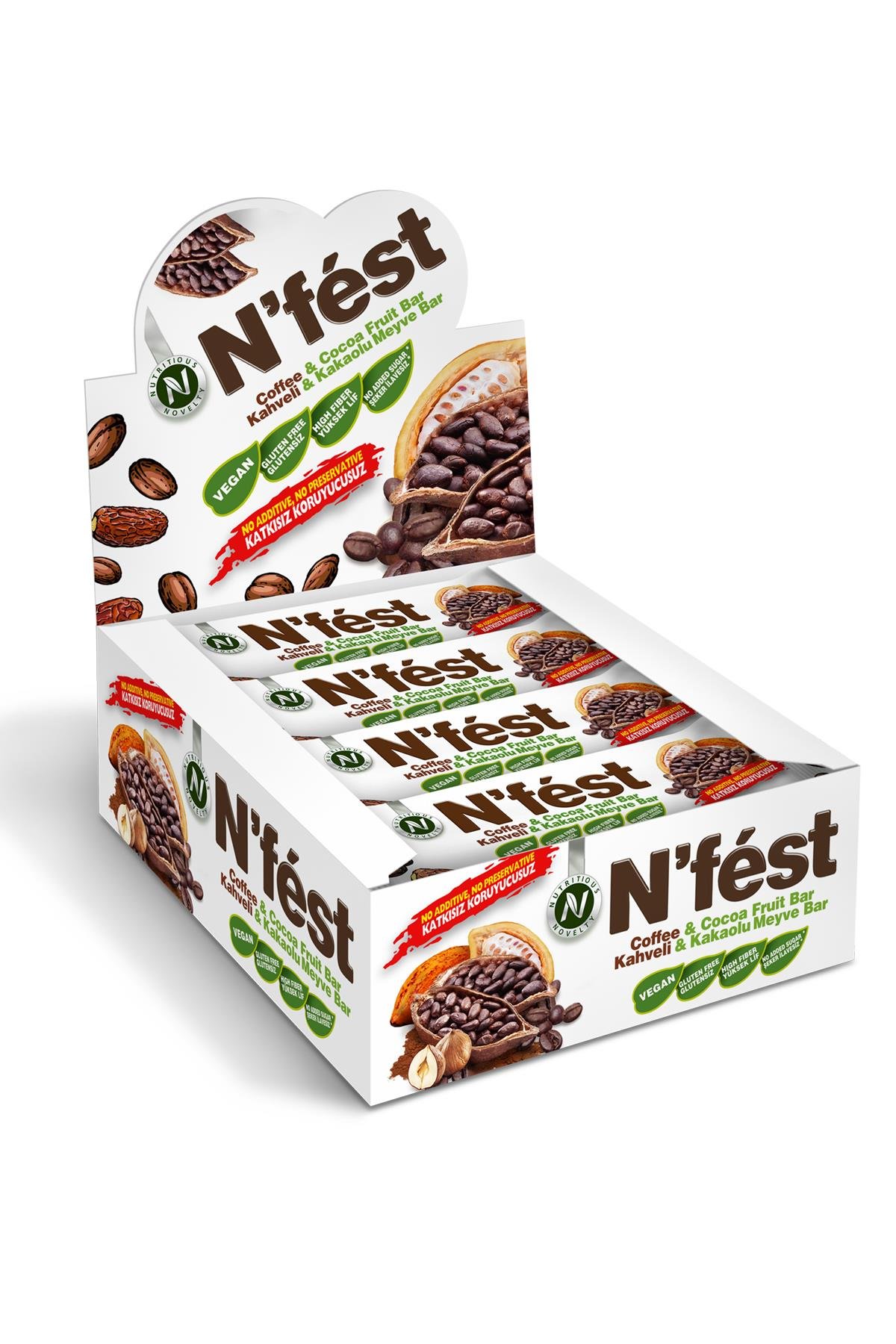 Meyve Bar Kahveli Kakaolu 40g x 12 Adet