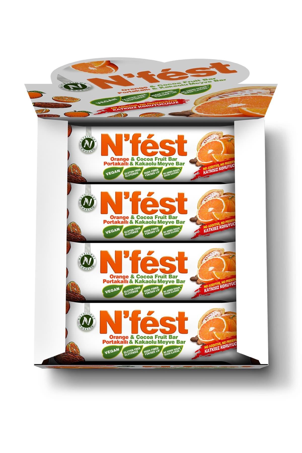Meyve Bar Portakallı Kakaolu 40g x 12 Adet