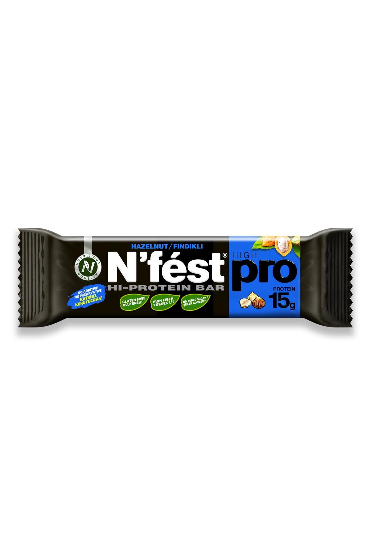 Yüksek Protein Bar Fındıklı 45g x 12 Adet