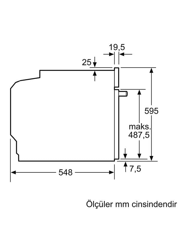 Bosch HJG852YB0T Ankastre Fırın Siyah