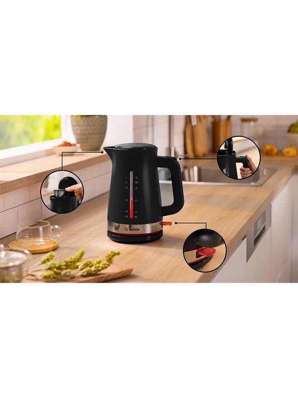 Bosch TWK4M223 1.7 lt. Kettle Siyah
