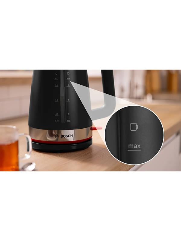 Bosch TWK4M223 1.7 lt. Kettle Siyah