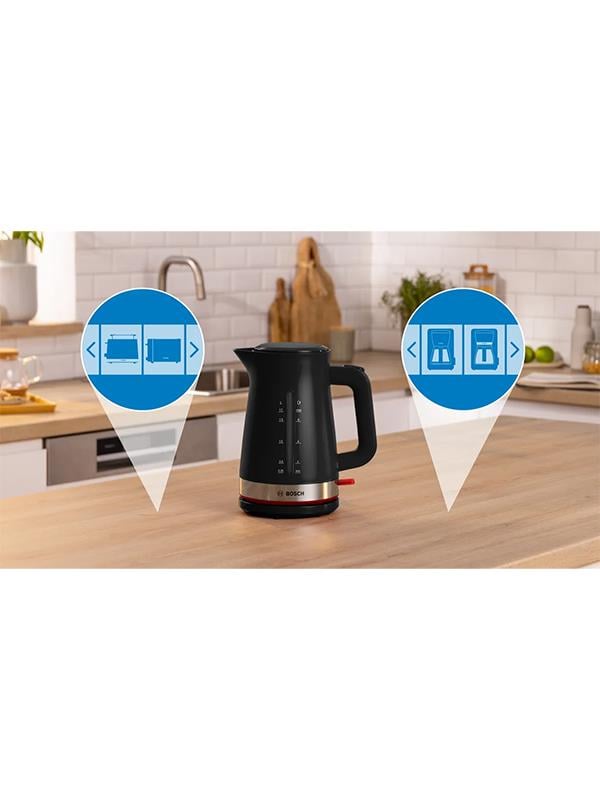 Bosch TWK4M223 1.7 lt. Kettle Siyah