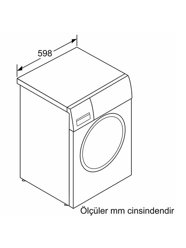 Bosch WGK242Z0TR 9 Kg 1200 Devir Home Connect Çamaşır Makinesi Beyaz