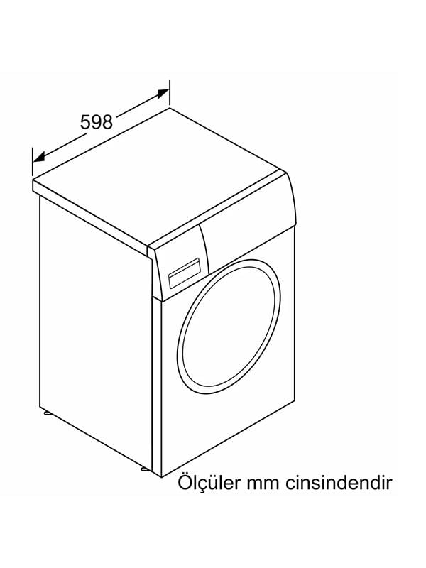 Bosch WGK242ZXTR 9 Kg 1200 Devir Home Connect Çamaşır Makinesi Beyaz