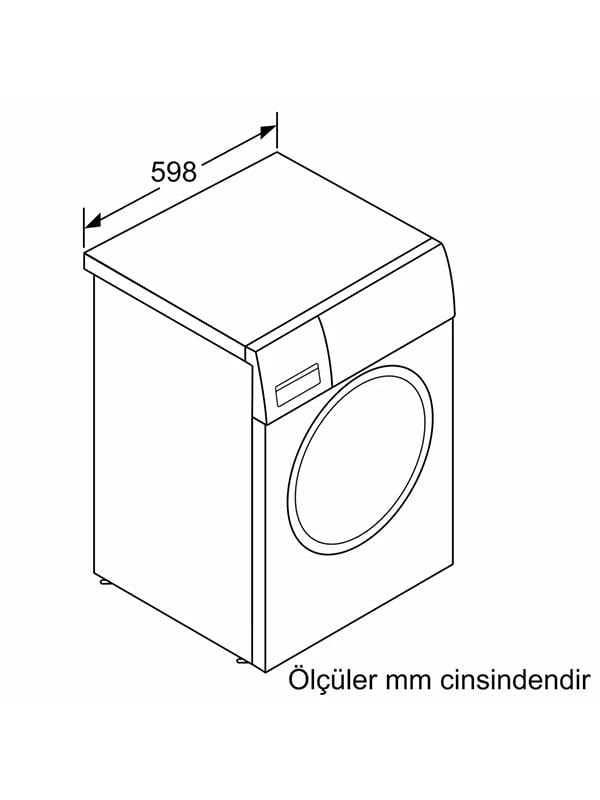 Bosch WGK264Z0TR 11 Kg 1400 Devir Home Connect Çamaşır Makinesi Beyaz