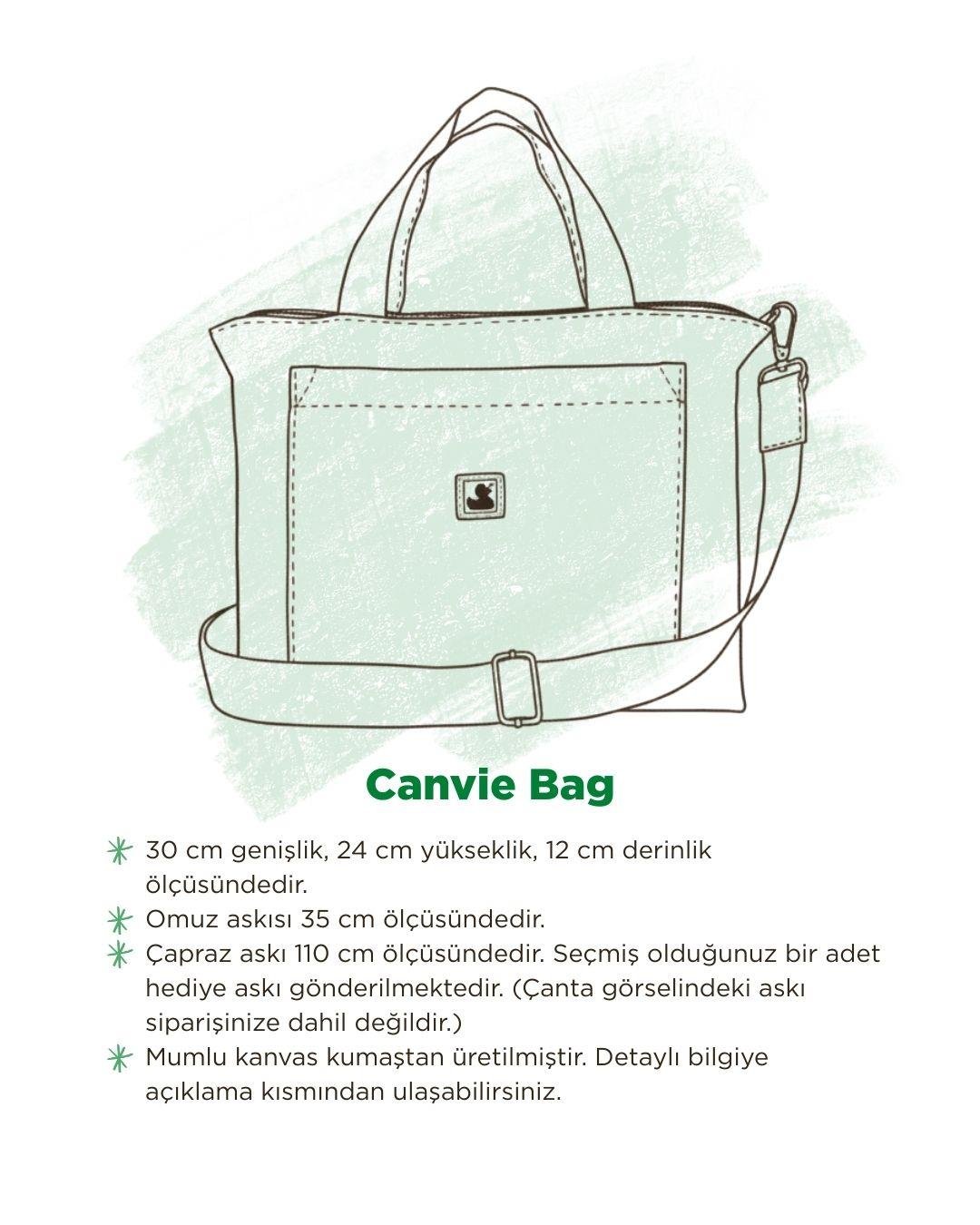 Mumlu Kanvas Çanta - Army Canvie