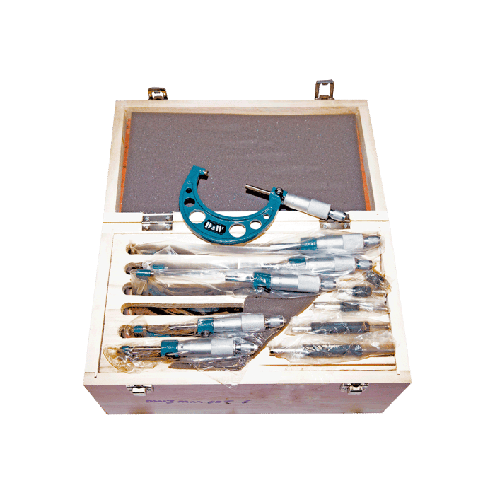 0-150 mm. arası 6 Parça Dış Çap Mikrometre Seti